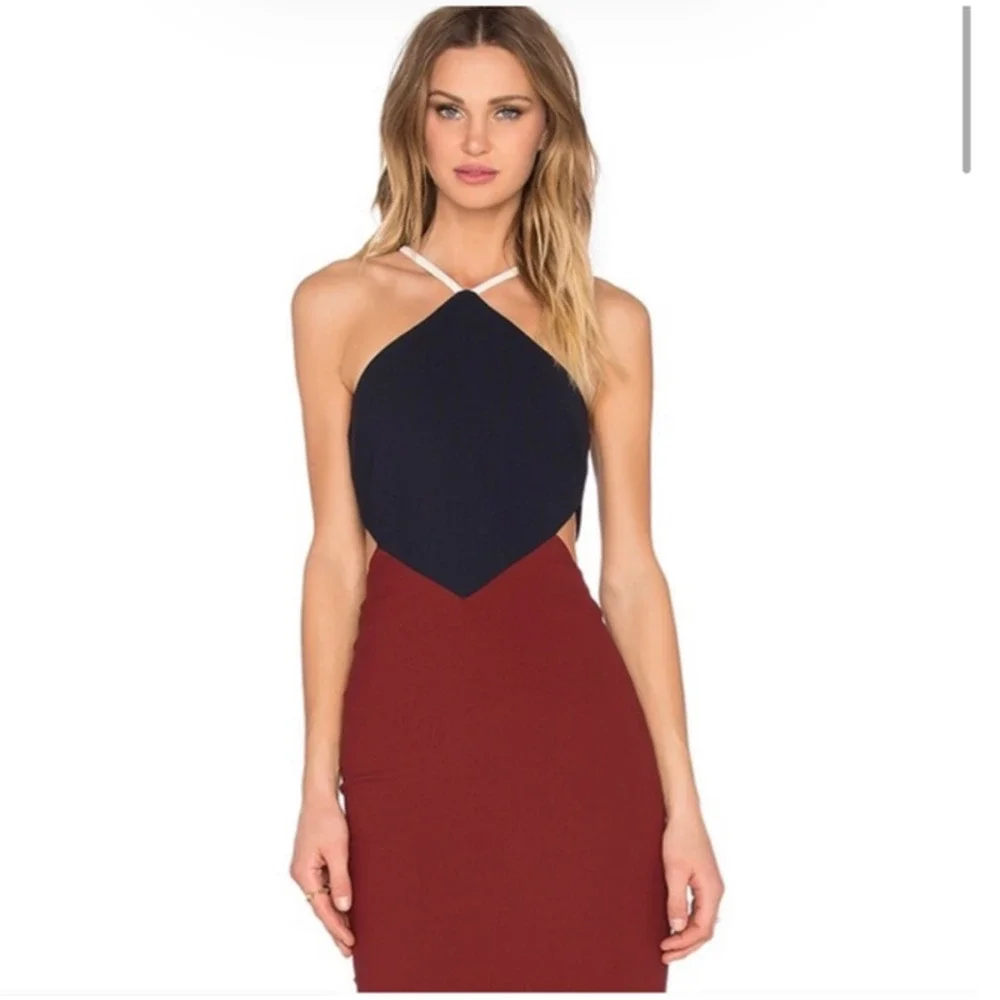 Elizabeth and James Riza Color block Dress Women Size 00 - Picture 6 of 16